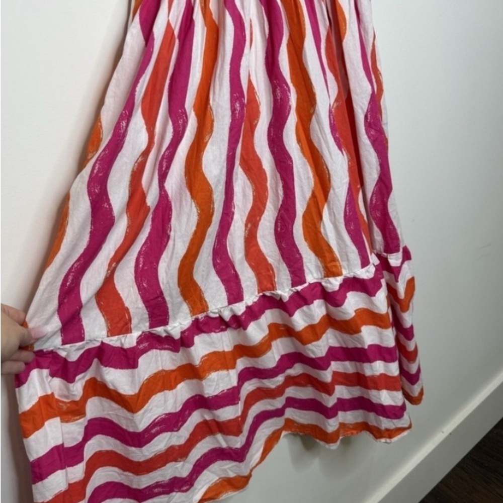 Flying Tomato Midi Dress Small Tiered Maxi Over The Hills Poplin Coastal Cottage - Picture 5 of 7